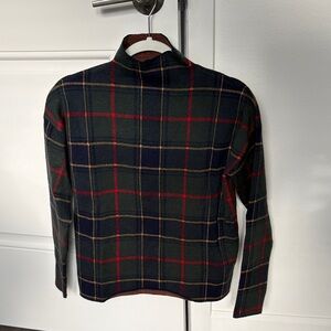 Ellie Tahari Plaid Sweater - Green and Red